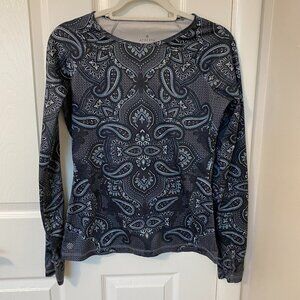 Athleta Sierra Nevada Brushed Thermal Paisley Long Sleeve Women's‎ Small
